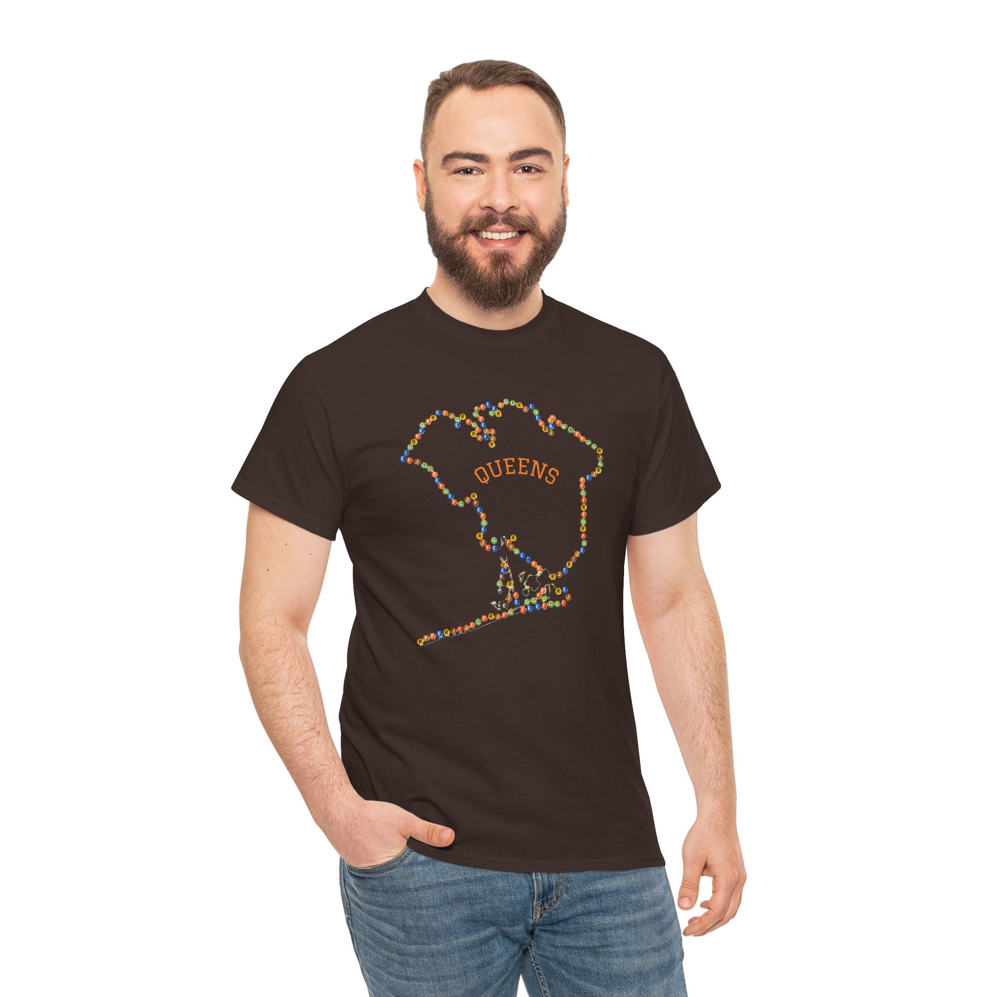 Queens Map Subway Signs T-Shirt | NYC Subway Tee