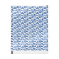 Brooklyn NYC Blue Toile Gift Wrapping Papers   Chinoiserie New York City Gift Wrap Brooklyn Bridge Prospect Park Junior's DUMBO Museum