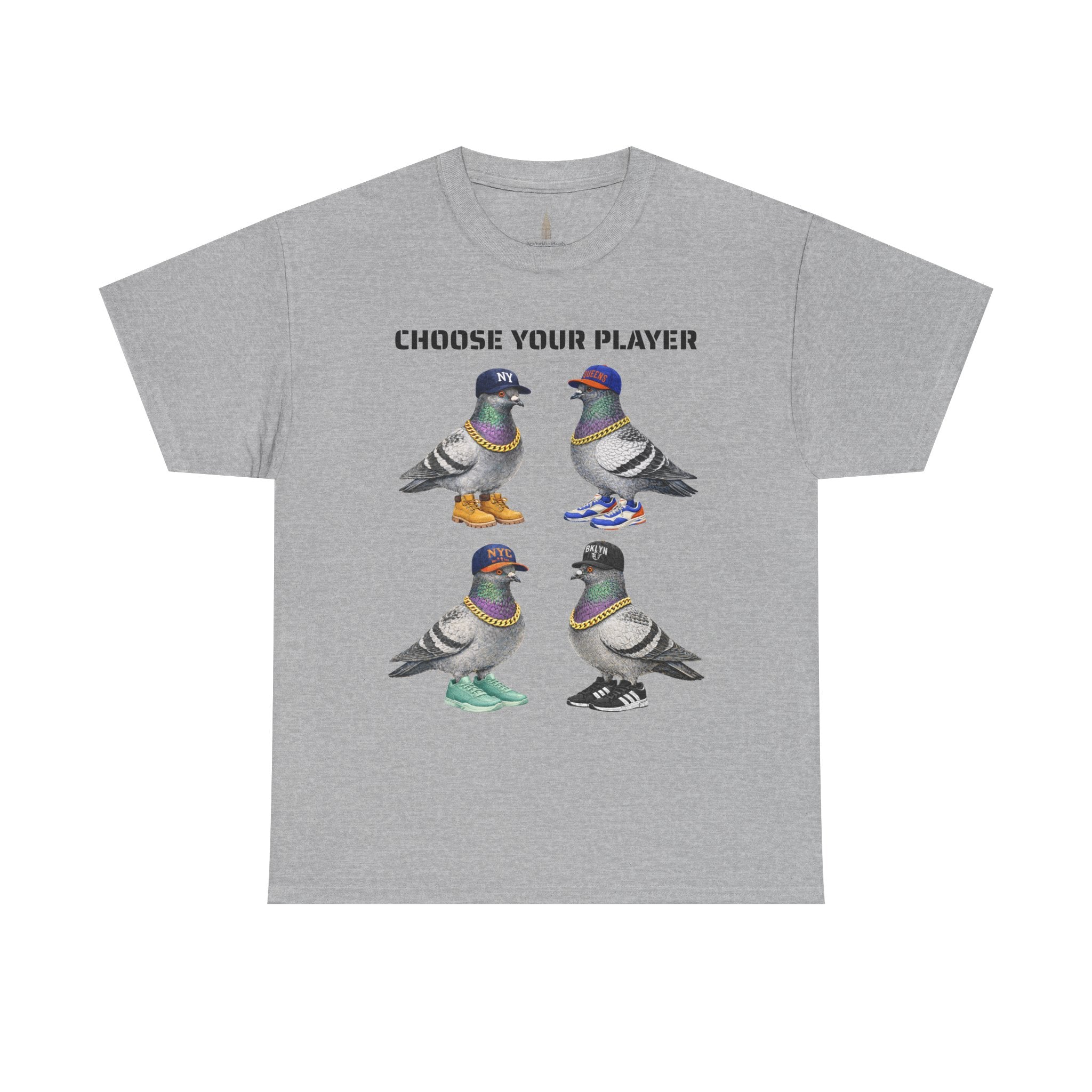 New York Sports Fan NYC Pigeon T-Shirt | NYC Baseball Basketball Fan Basketball Fan Tee
