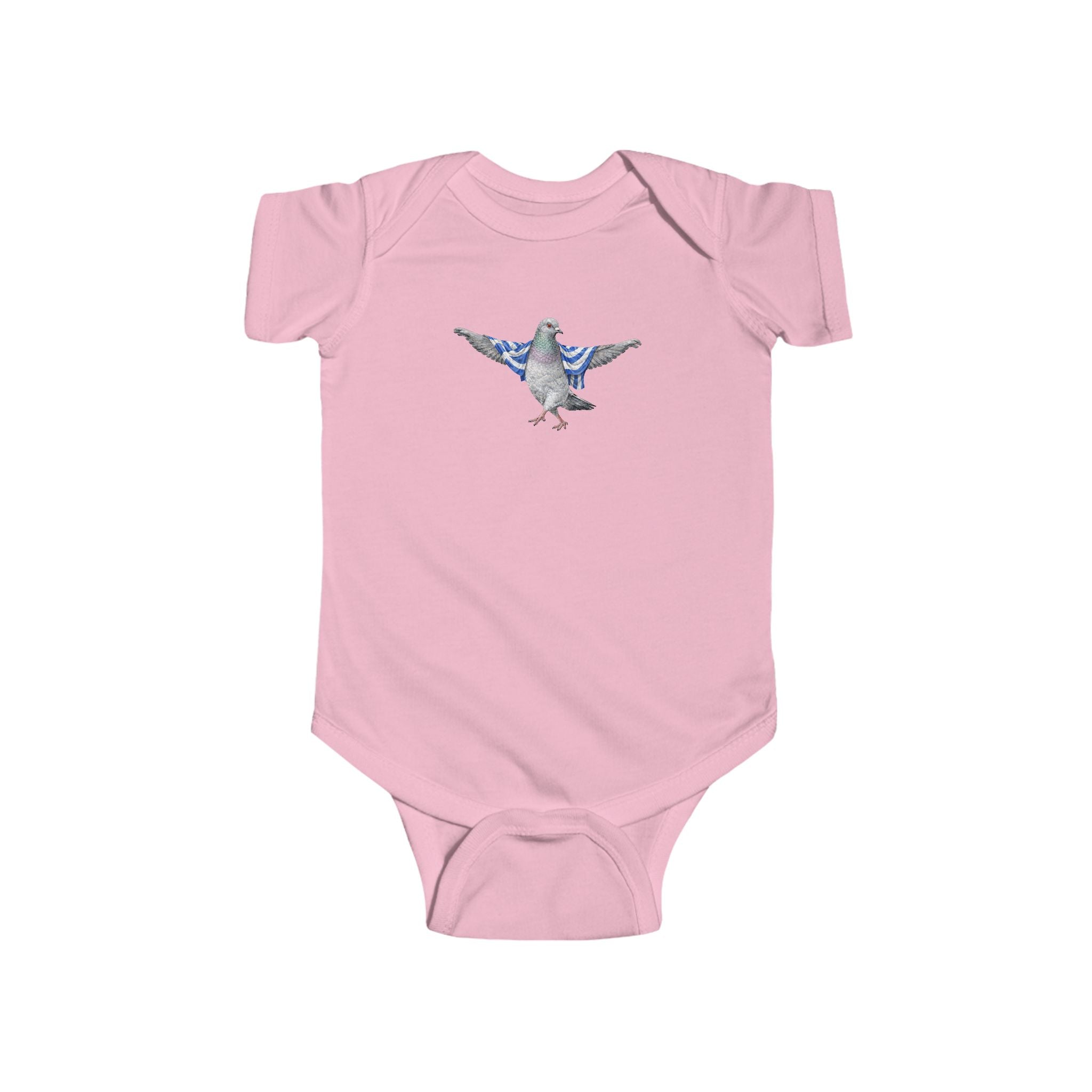 Customizable Astoria NYC Pigeon Baby Onesie | New Yorker Reveal Infant Bodysuit