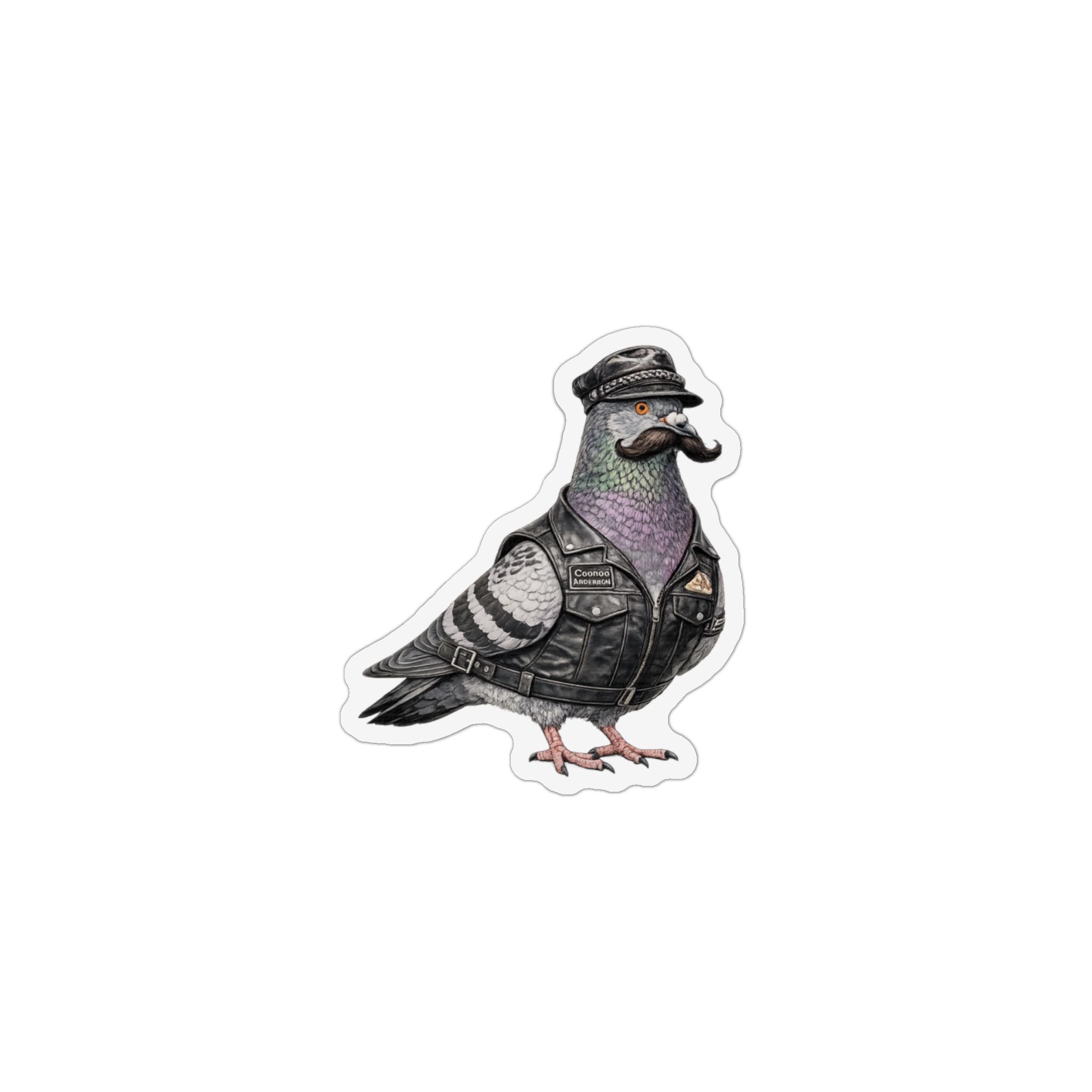 Chelsea NYC Pigeon Magnet | Biker Leather Bird Lover Fridge Magnet