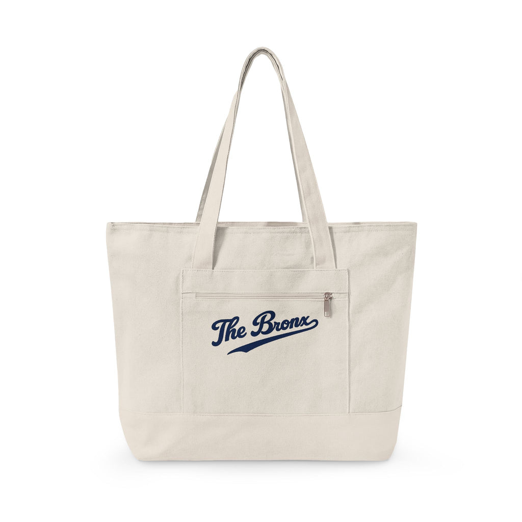 The Bronx Canvas Tote — Zippered Market Bag