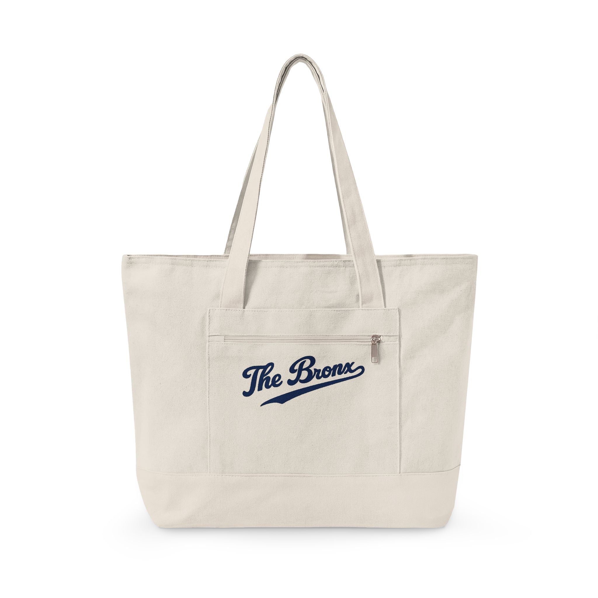The Bronx Canvas Tote — Zippered Market Bag