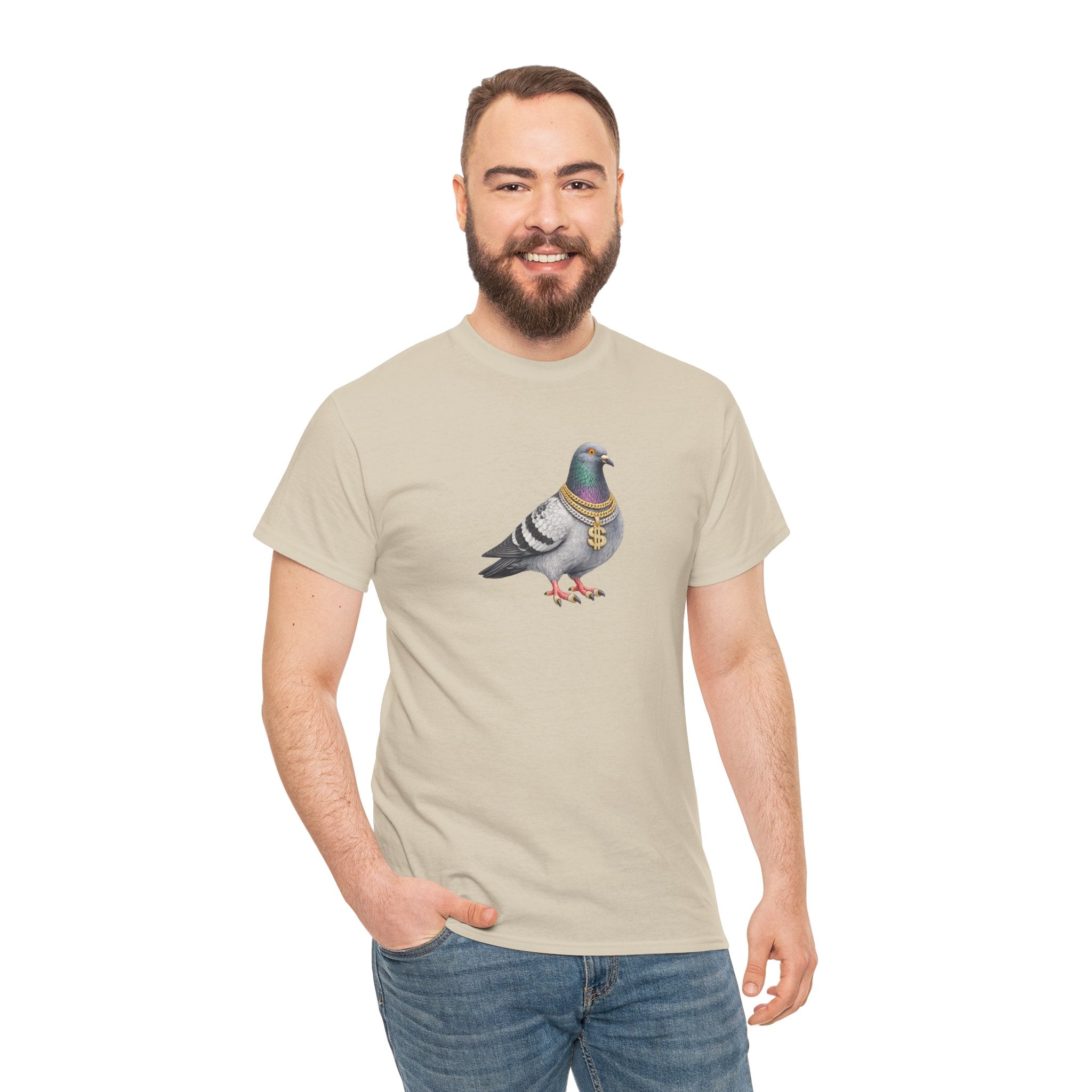 Customizable Diamond District NYC Pigeon T-Shirt | New York Jeweler Tee