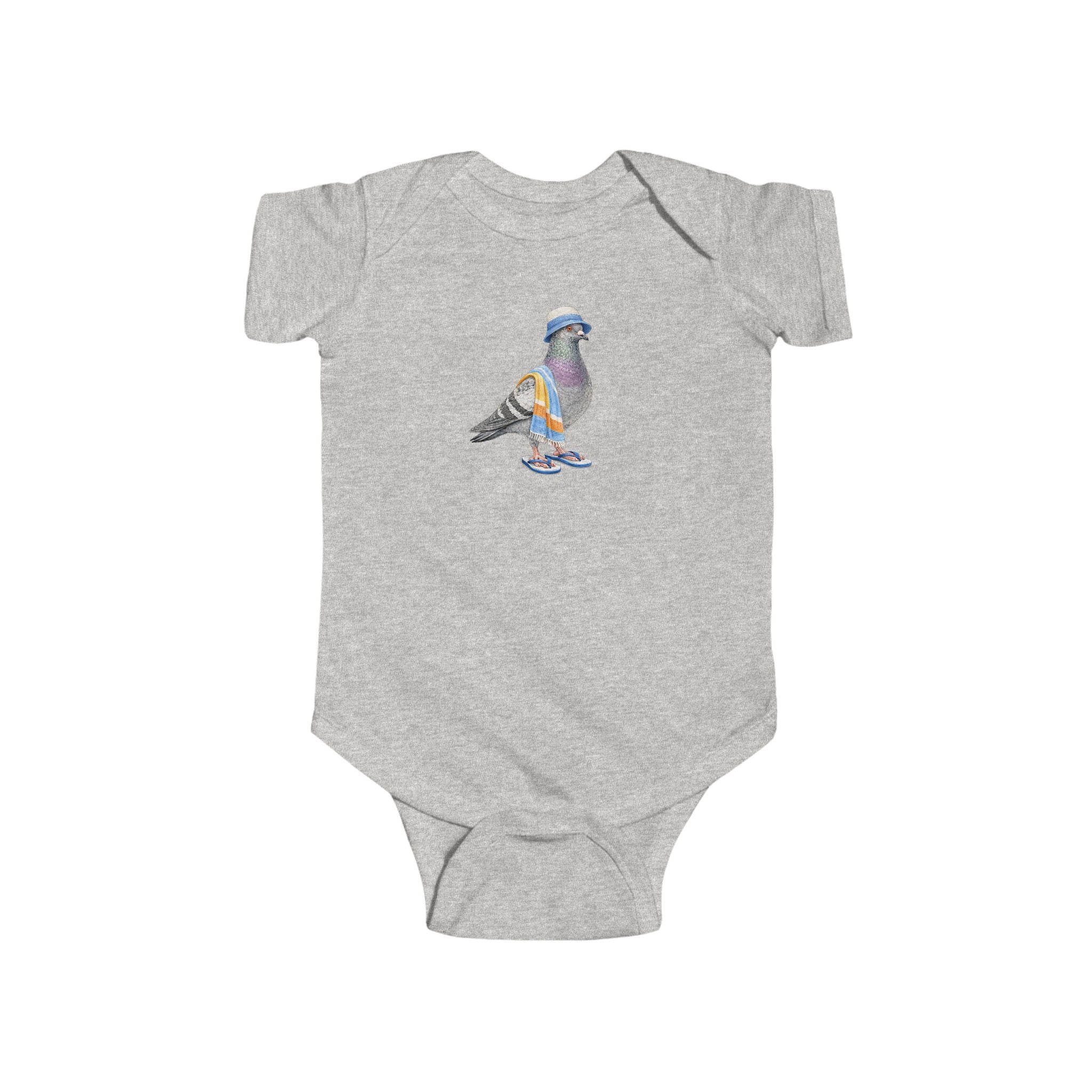 Customizable Coney Island NYC Pigeon Baby Onesie | New Yorker Reveal Infant Bodysuit