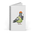 Customizable Red Hook NYC Pigeon Spiral Journal | Dock Worker Construction Bird Lovers Notebook