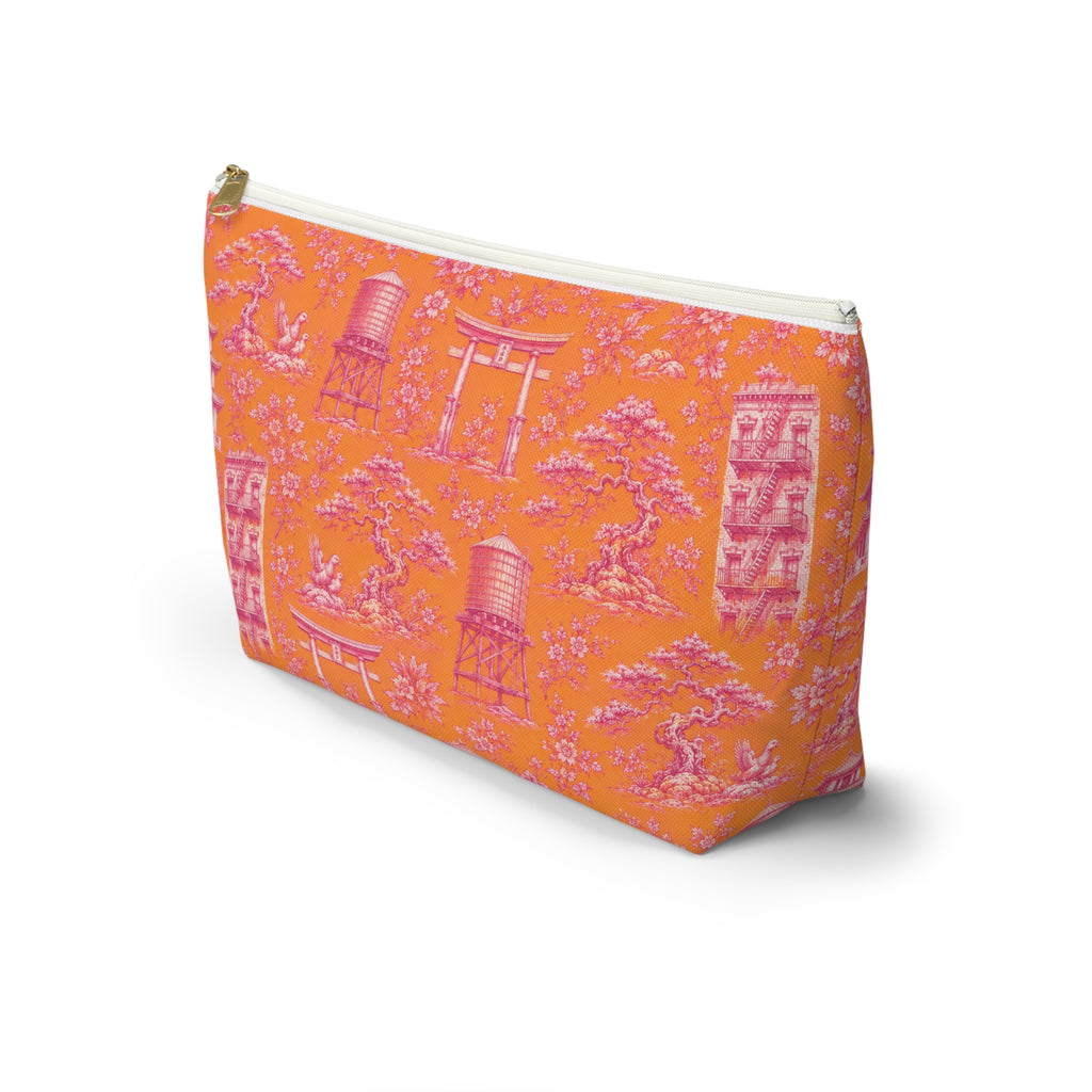 New York Chinatown Mahjong Tile Pouch —  T-Bottom Travel Bag