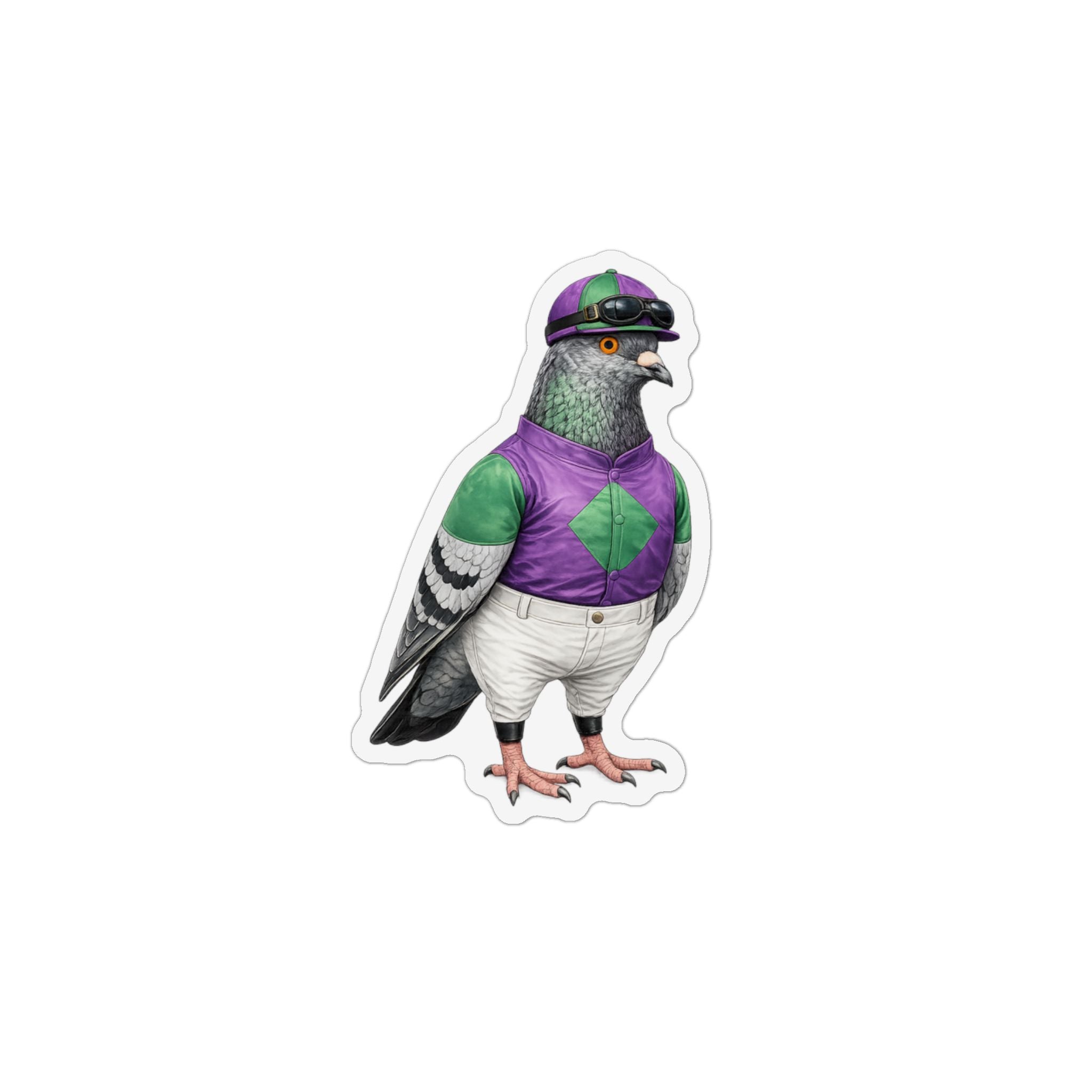 Ozone Park NYC Pigeon Magnet | Horse Jockey Bird Lover Fridge Magnet