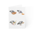 Foodie NYC Pigeon Greeting Cards |  Dinner Party Bird Lover Food Card Pack