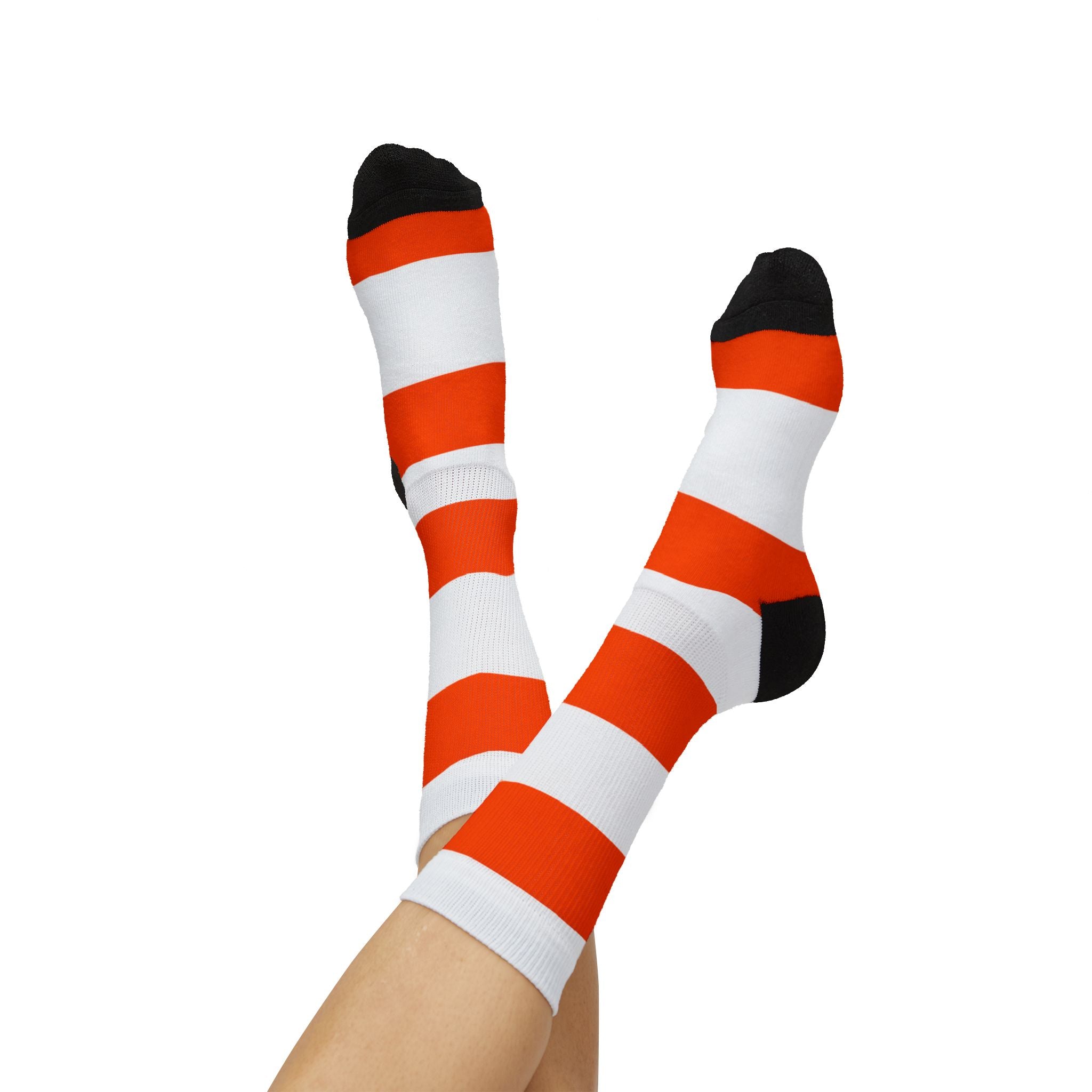 NYC Orange Steam Funnel Socks — Steamy Feet Sublimation Socks