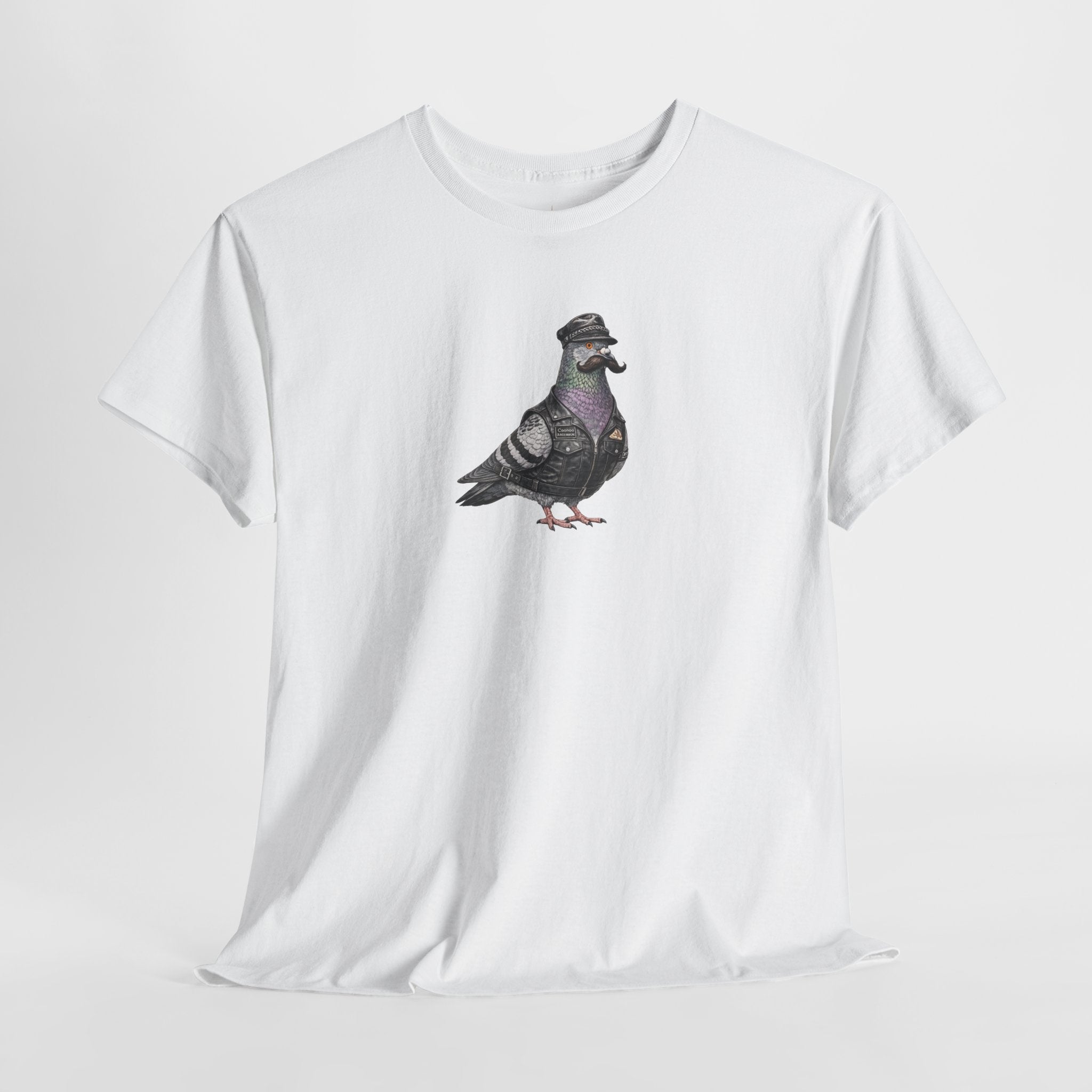 Customizable Chelsea NYC Pigeon T-Shirt | Motorcycle Rider Tee