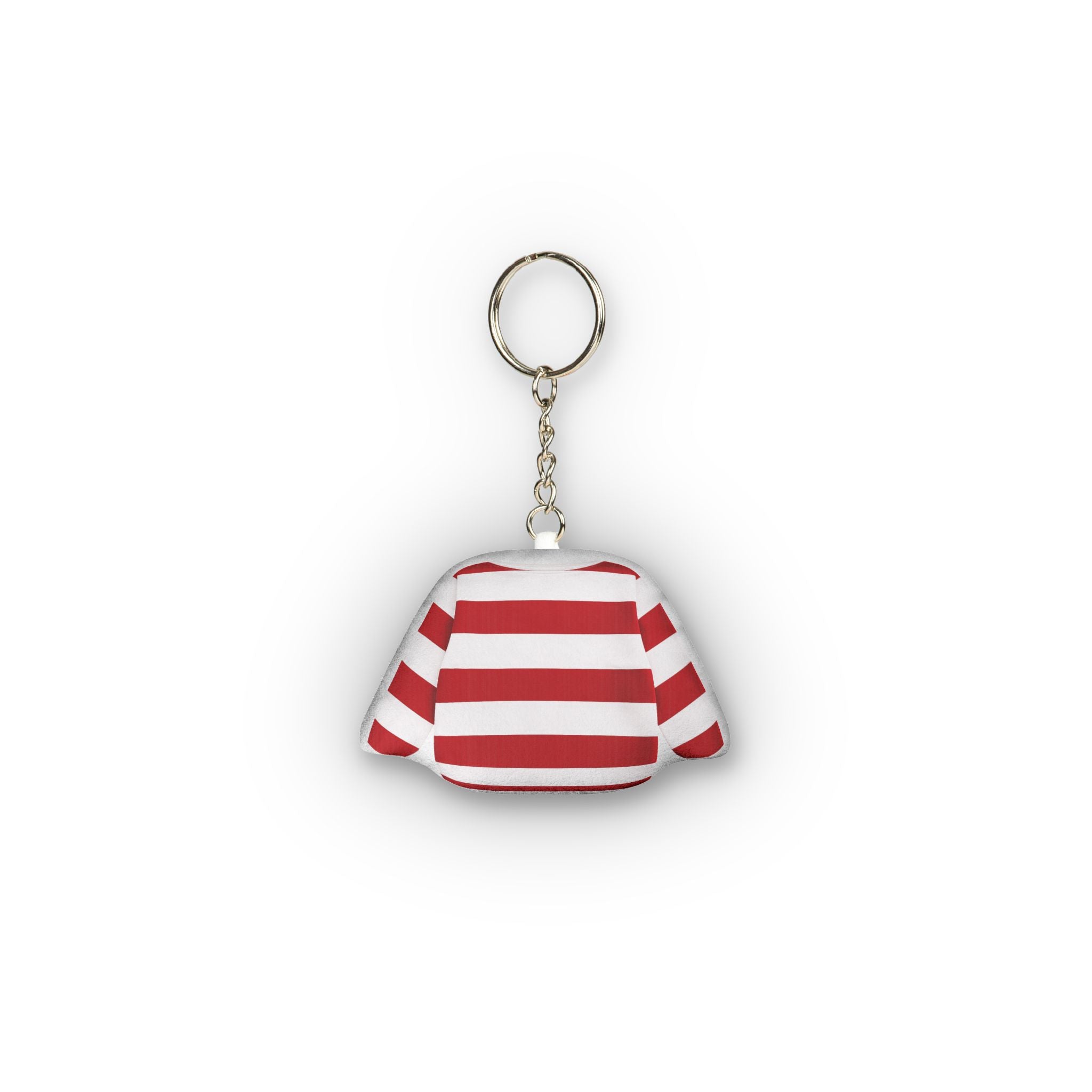 Breton Nautical Mini Plush Keychain - Striped Shirt Coastal Style Charm