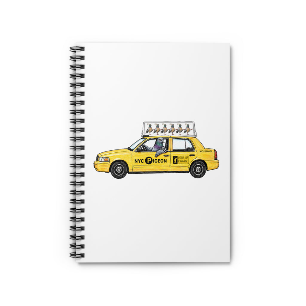 Customizable Jackson Heights NYC Pigeon Spiral Journal | Bird Lovers Notebook