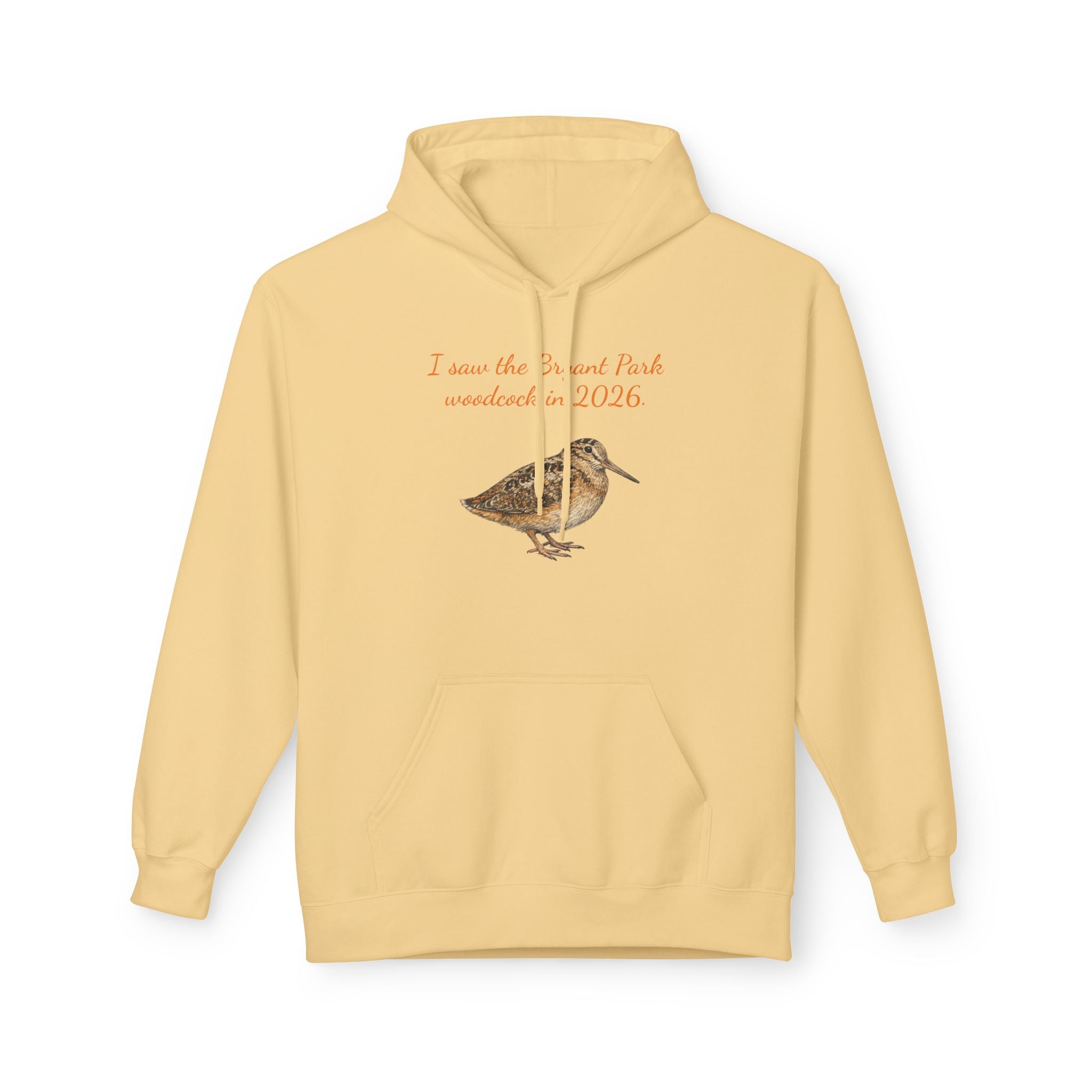 Bryant Park American Woodcock Bird Hoodie — Nature & Birdwatching Hooded Pullover Sweatshirt