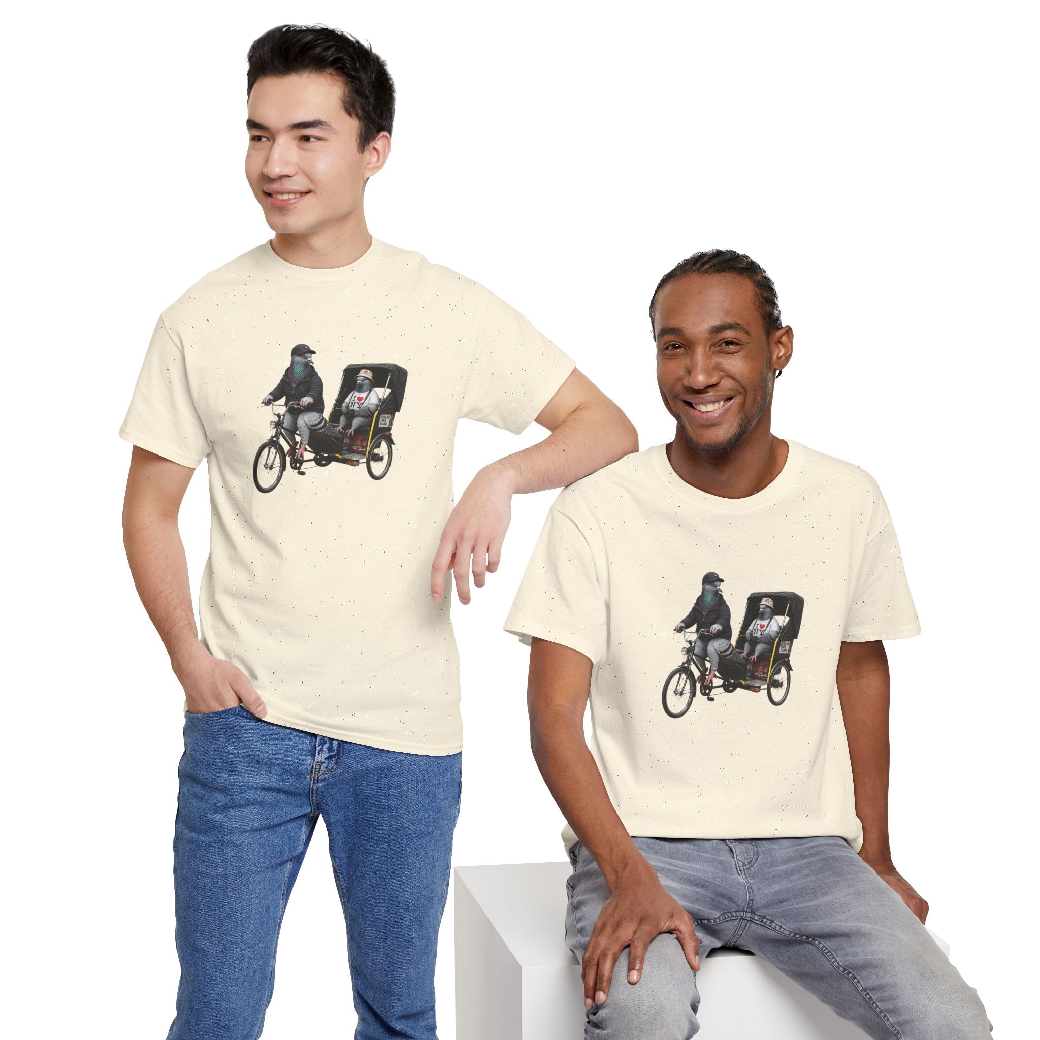 Customizable Times Square NYC Pigeon T-Shirt | Baseball Fan Tee