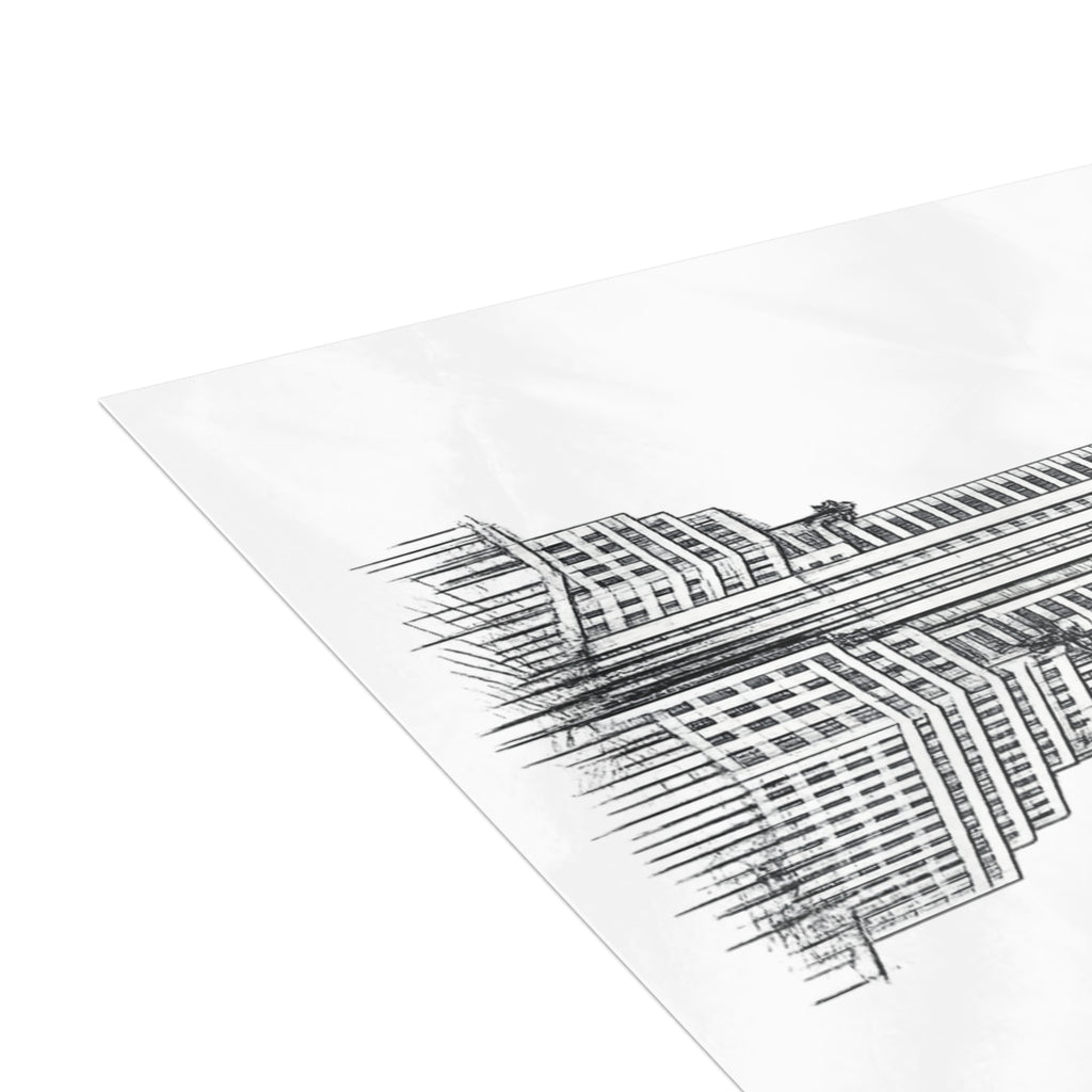 Chrysler Building Postcard Set — Architectural Sketch Postcard Bundle