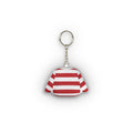 Breton Nautical Mini Plush Keychain - Striped Shirt Coastal Style Charm