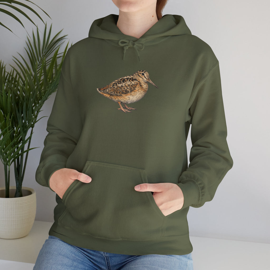 Sudadera con capucha de pájaro becada americana de Bryant Park — Sudadera con capucha para amantes de la naturaleza y la observación de aves