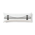 Williamsburg Bridge Silhouette Pillow – Minimalist Cityscape Decor