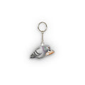 Arthur Avenue NYC Pigeon Mini Plush Keychain | NYC Little Italy Cannoli Bird Lovers Plushie Bag Charm