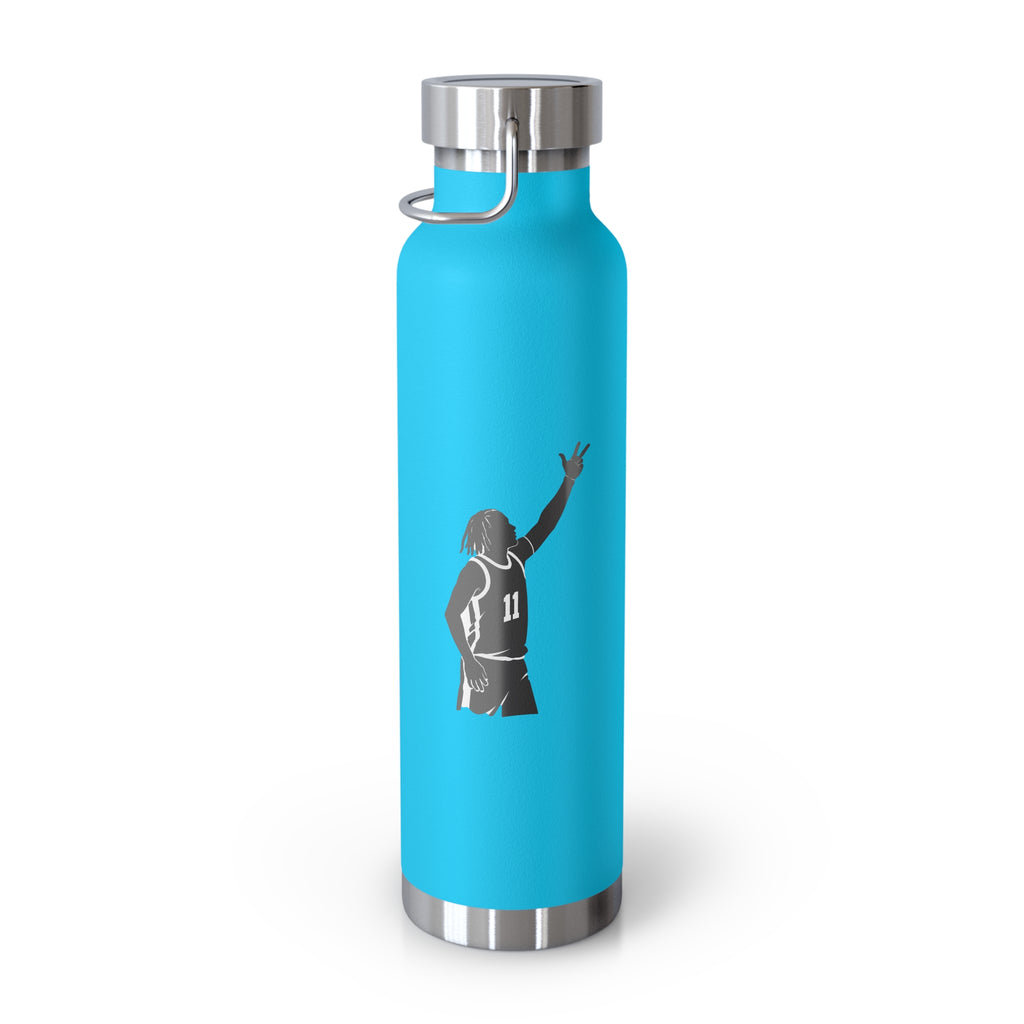Customizable Jalen Brunson NYC 22oz Water Bottle | New York Basketball Fan Copper Vacuum Insulated