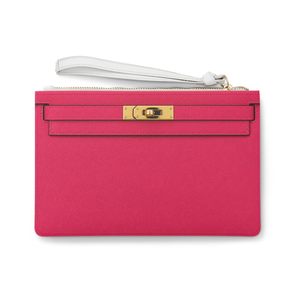 Canal Street Pink and Gold Clutch Bag — Elegant Wristlet Purse for Evening & Gifts