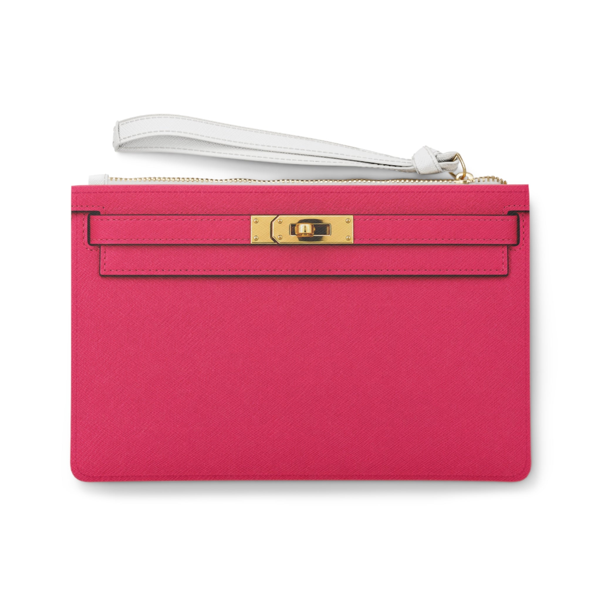 Canal Street Pink and Gold Clutch Bag — Elegant Wristlet Purse for Evening & Gifts