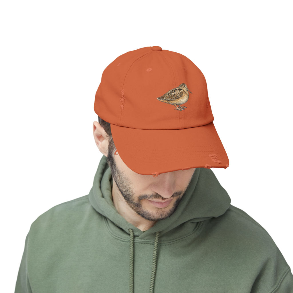 Bryant Park American Woodcock Distressed Cap — Nature Hat for Bird Lovers
