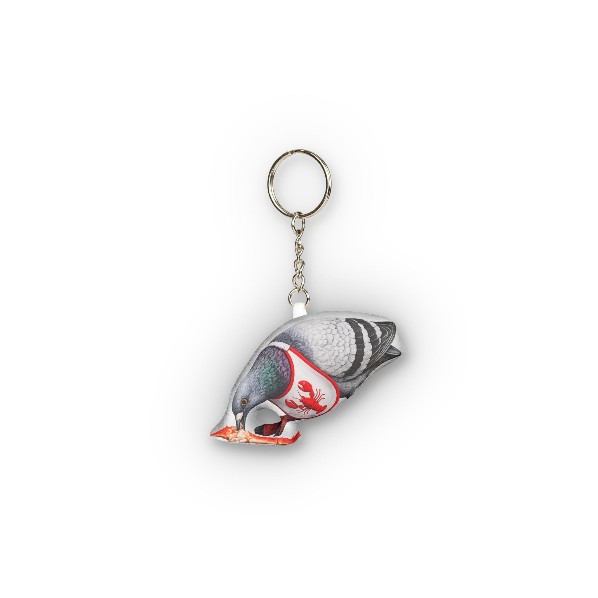 City Island NYC Pigeon Mini Plush Keychain | Bird Lovers Plushie Bag Charm
