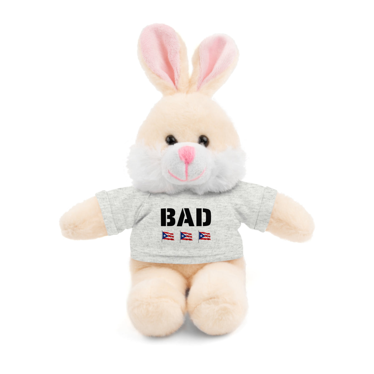 Bad Rabbit Stuffed Animal with T-Shirt