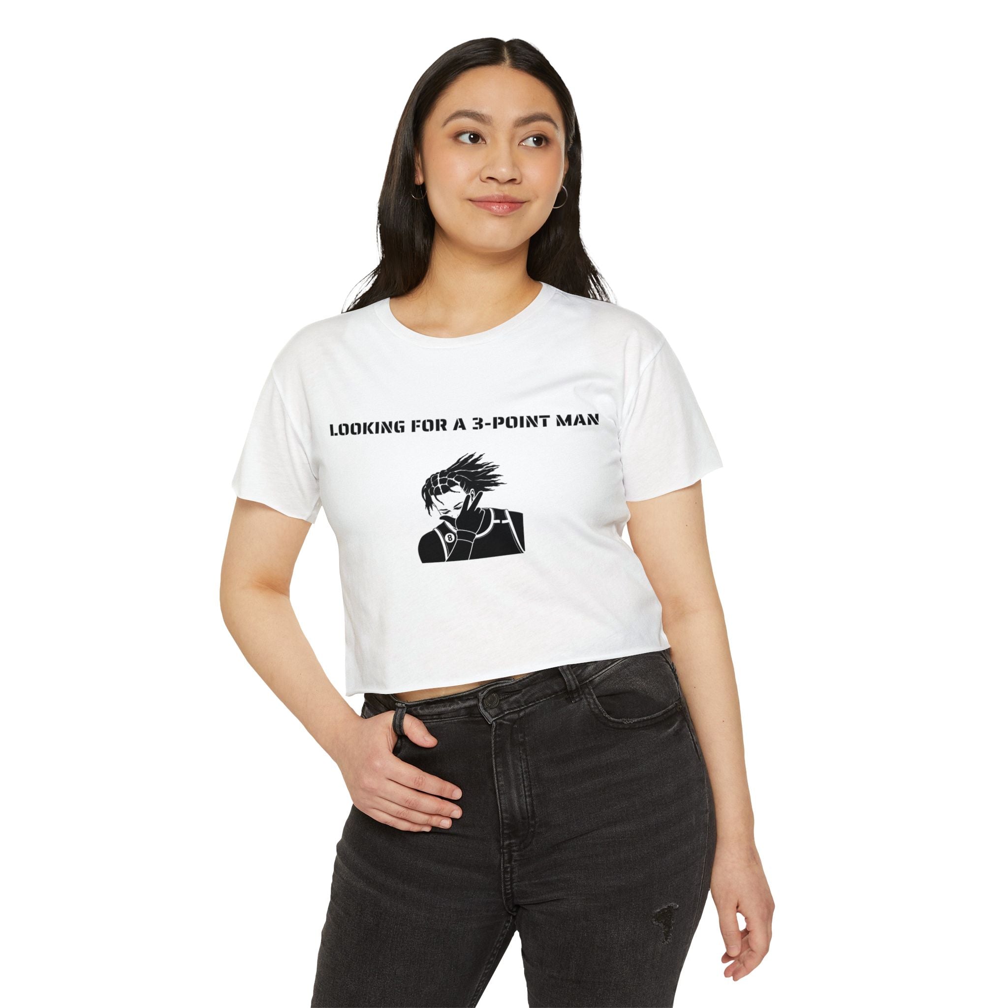 Looking For A 3-Point Man crop top tee | New York Basketball Jalen Brunson T-shirt