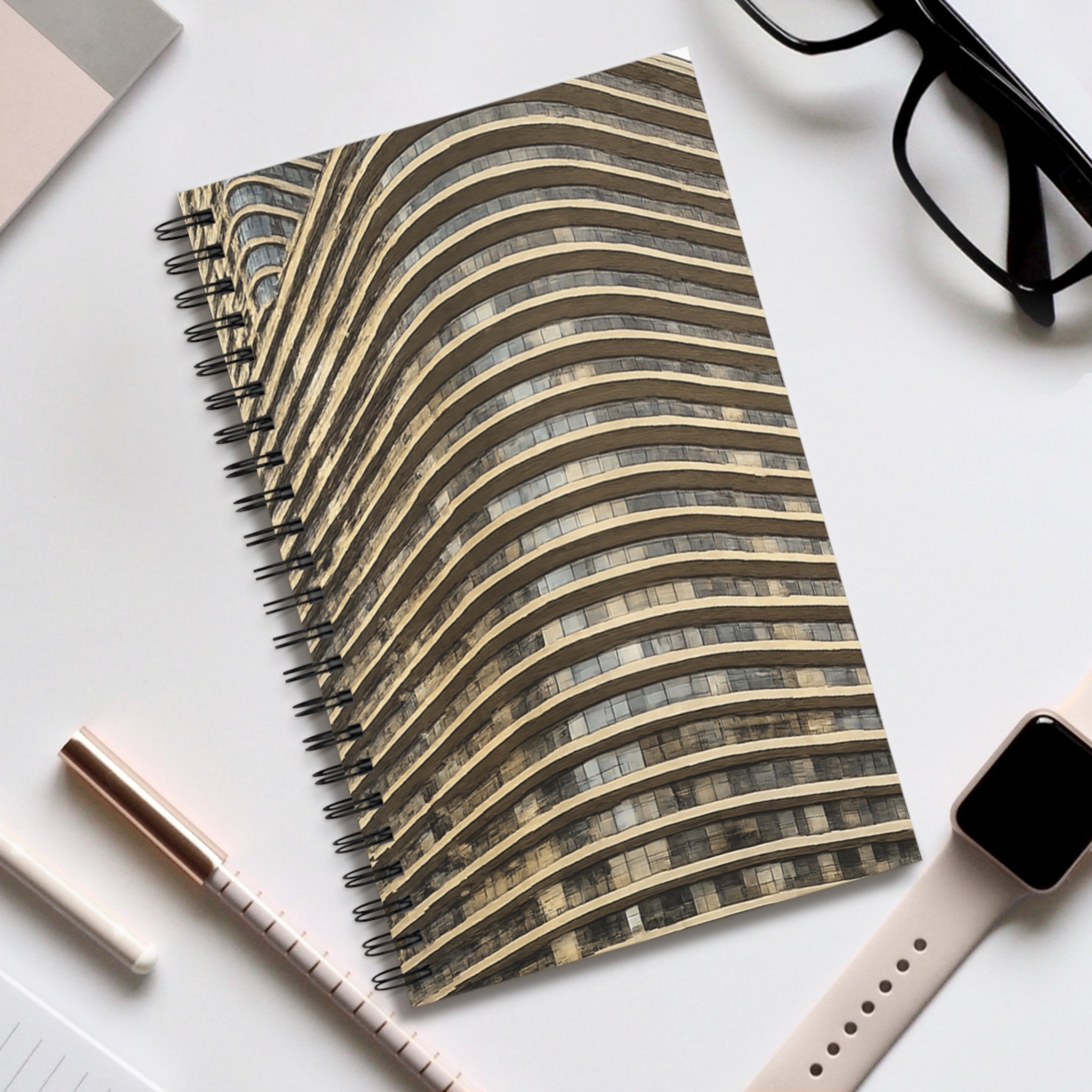 Central Park South Building Spiral Journal   NYC Architecture Notebook