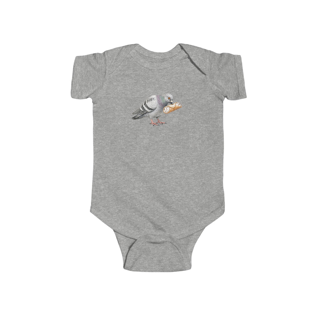Customizable Arthur Avenue NYC Pigeon Baby Onesie | New Yorker Reveal Infant Bodysuit