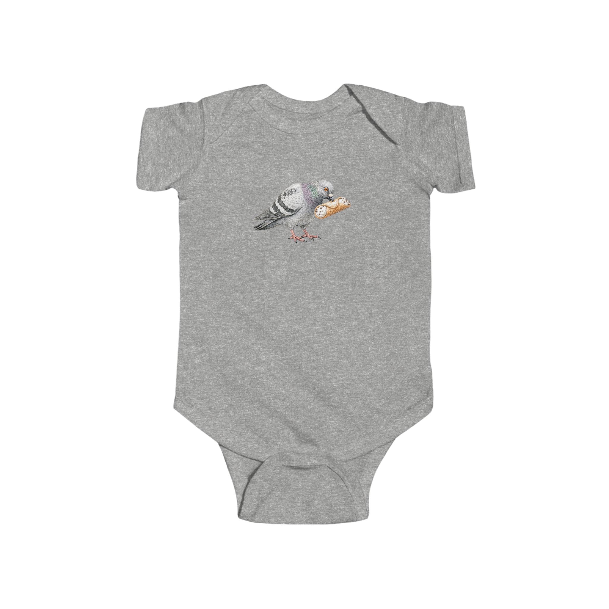 Customizable Arthur Avenue NYC Pigeon Baby Onesie | New Yorker Reveal Infant Bodysuit