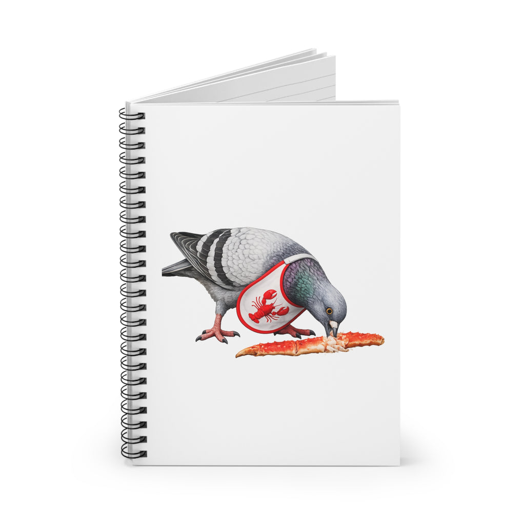 Customizable City Island NYC Pigeon Spiral Journal | Bird Lovers Notebook