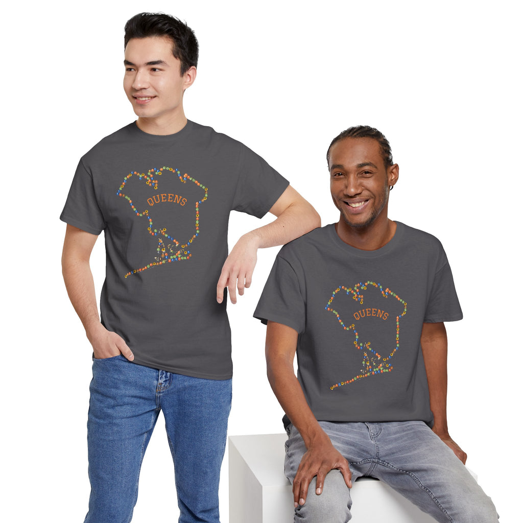 Queens Map Subway Signs T-Shirt | NYC Subway Tee