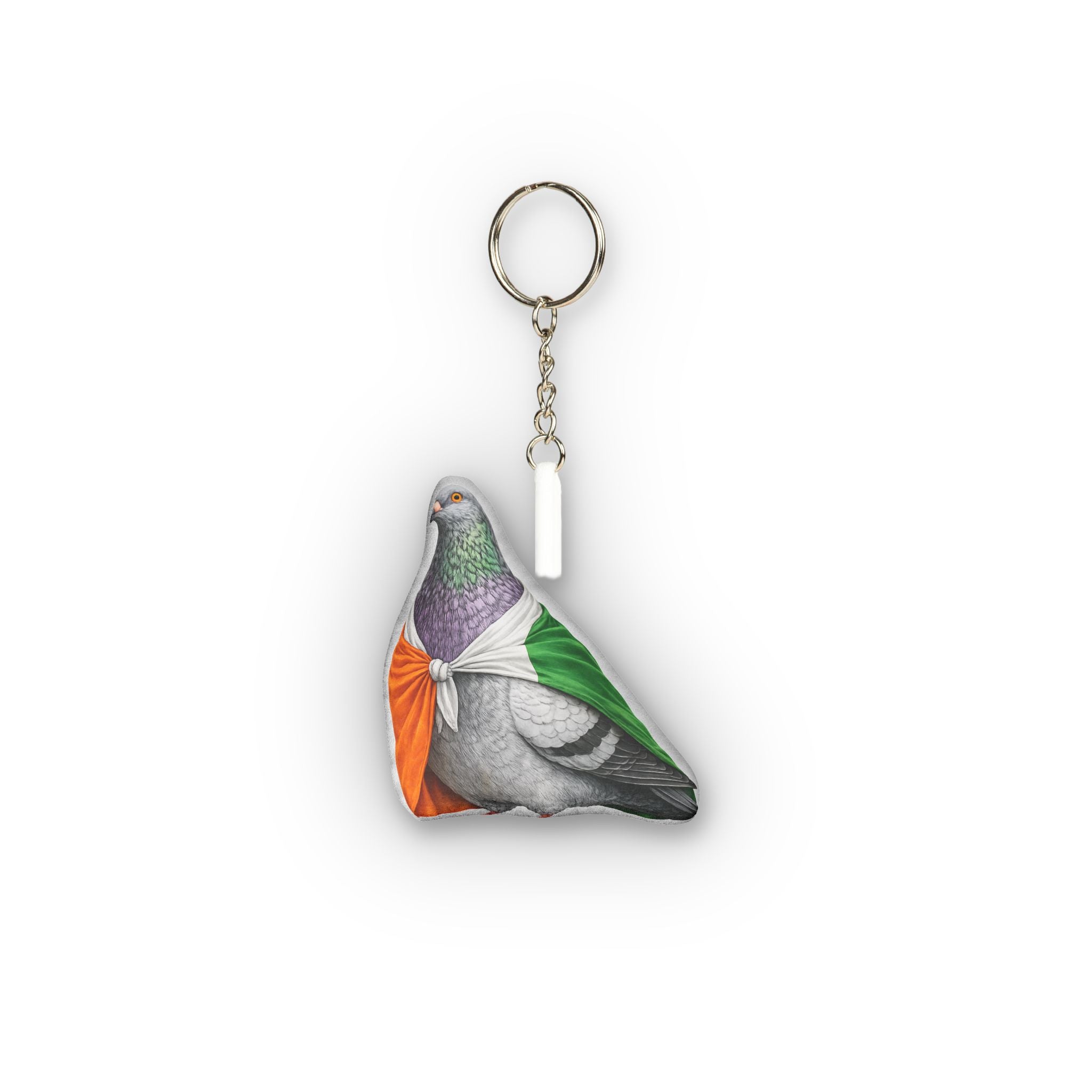 Ireland International Pigeon Mini Plush Keychain |  Bird Lovers Plushie Bag Charm