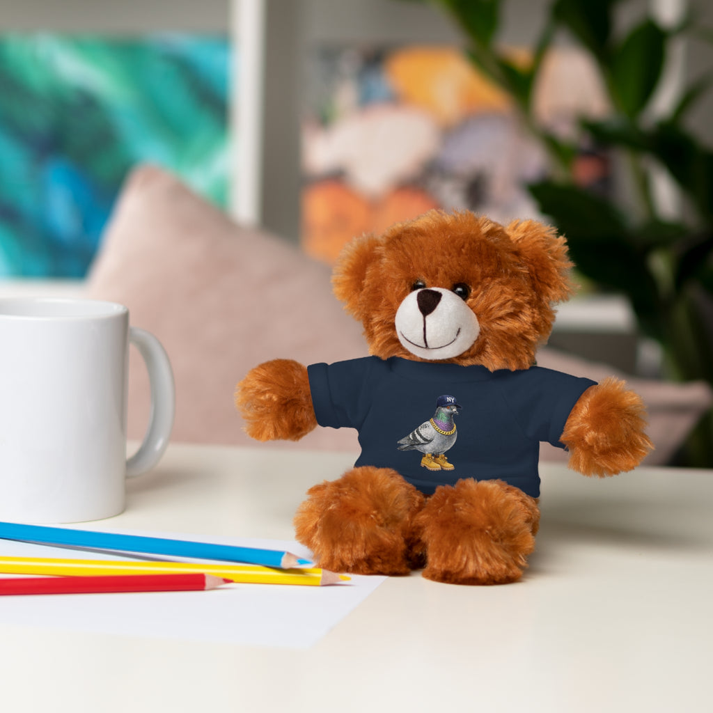 NYC Pigeon Fan Plush Teddy Bear