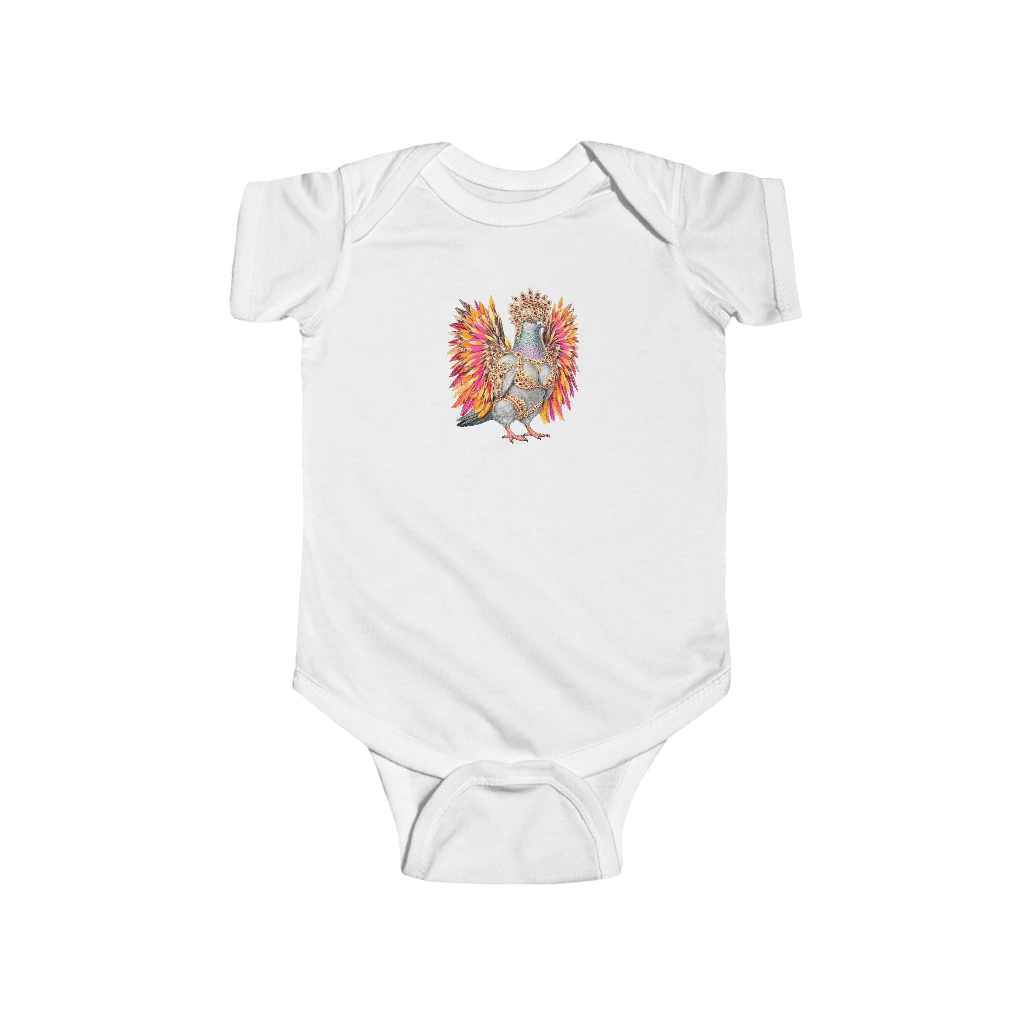 Customizable Flatbush NYC Pigeon Baby Onesie | New Yorker Reveal Infant Bodysuit