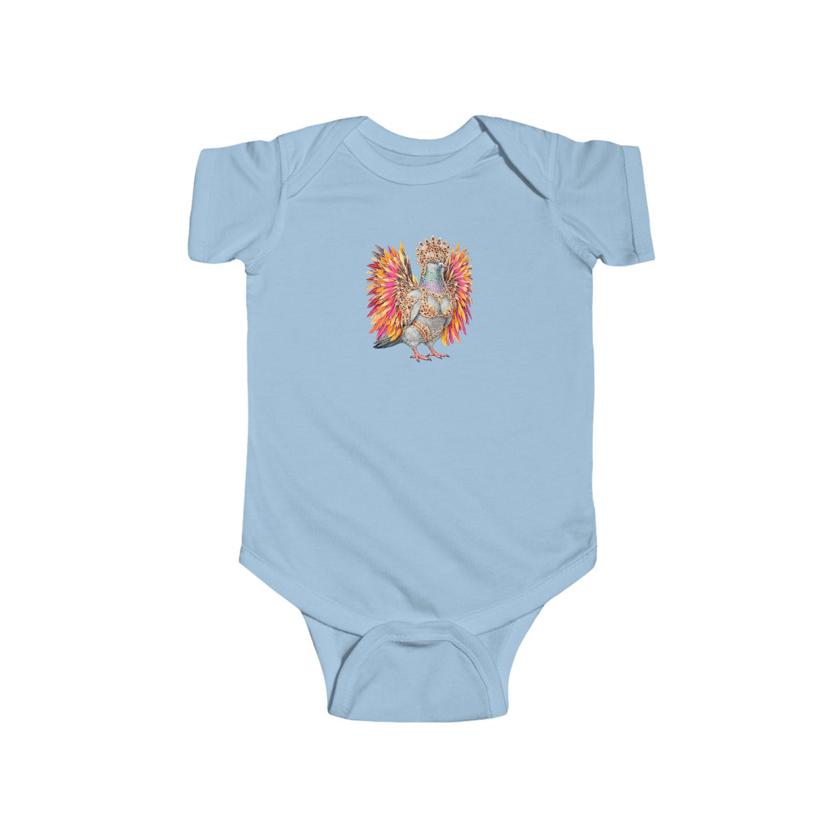 Customizable Flatbush NYC Pigeon Baby Onesie | New Yorker Reveal Infant Bodysuit