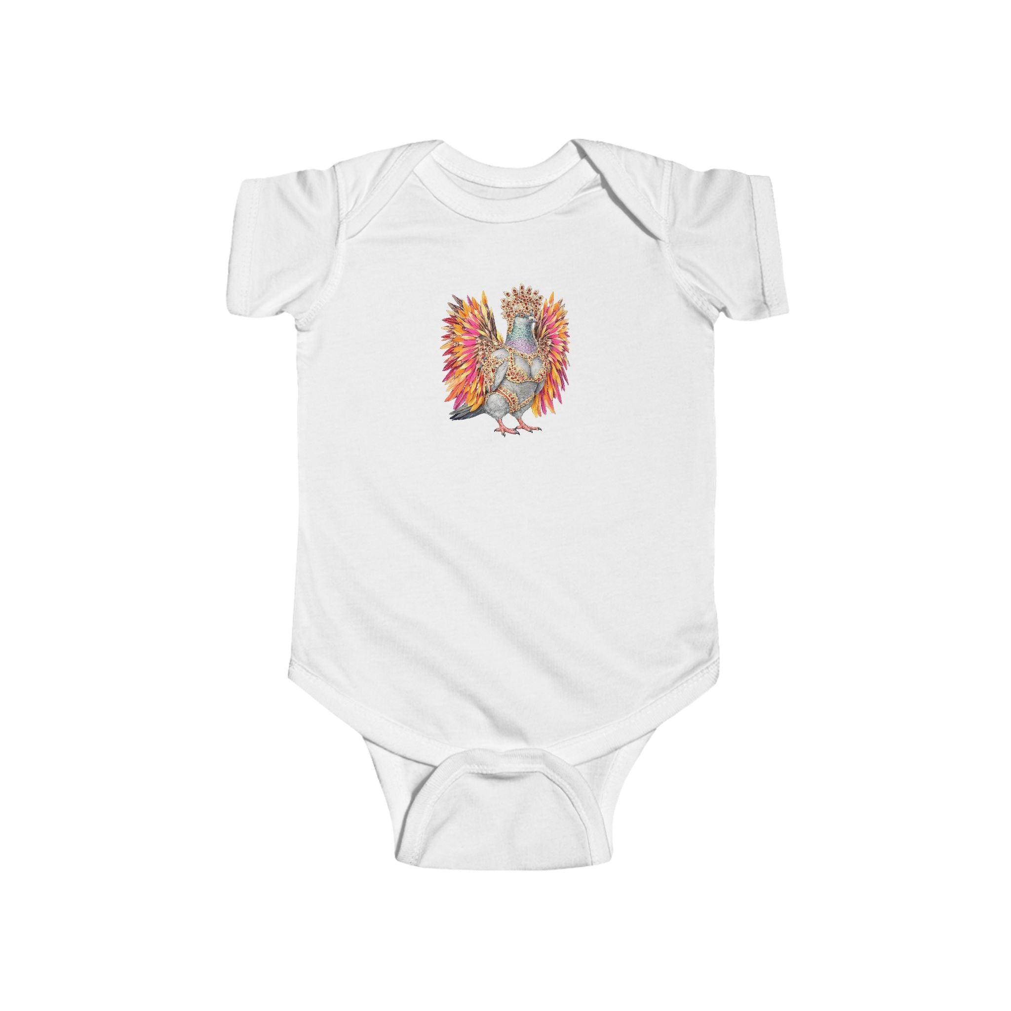 Customizable Flatbush NYC Pigeon Baby Onesie | New Yorker Reveal Infant Bodysuit