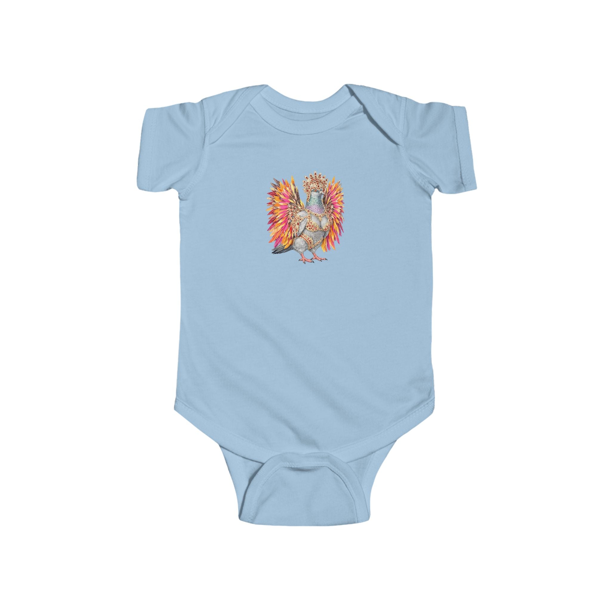 Customizable Flatbush NYC Pigeon Baby Onesie | New Yorker Reveal Infant Bodysuit