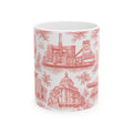 Williamsburg Red Toile de Jouy Mug | Brooklyn Ceramic Chinoiserie Mug