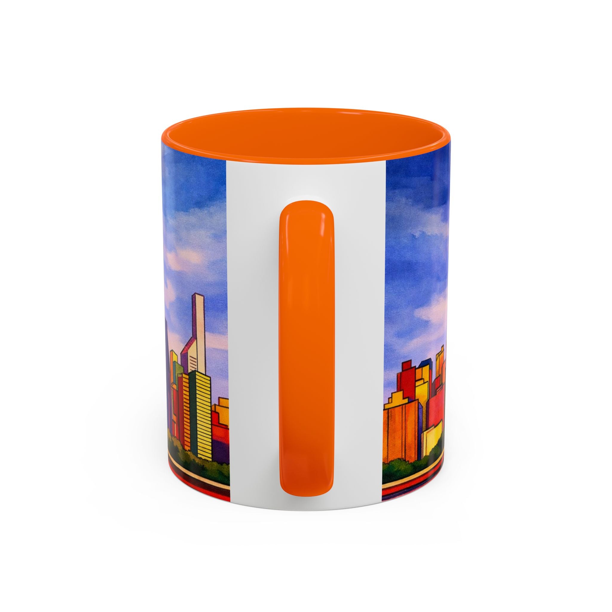Over The Town  Marc Chagall-inspired Fan Art Manhattan Skyline NYC Accent Coffee Mug