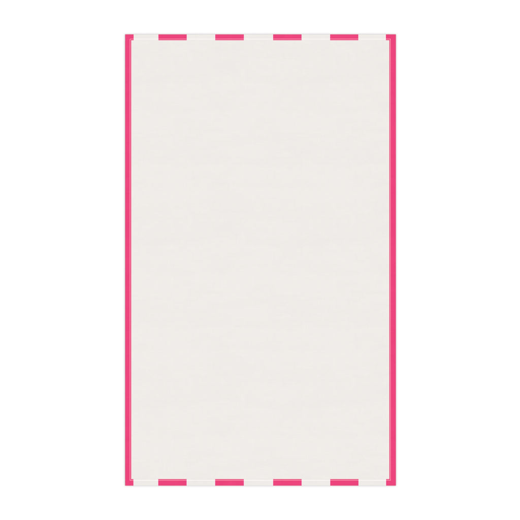 Hamptons Lobster Pink Tea Towel — ink & White Stripes Kitchen Linen