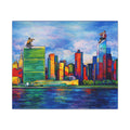 Fiddler on the Manhattan Roof Marc Chagall-inspired NYC Canvas