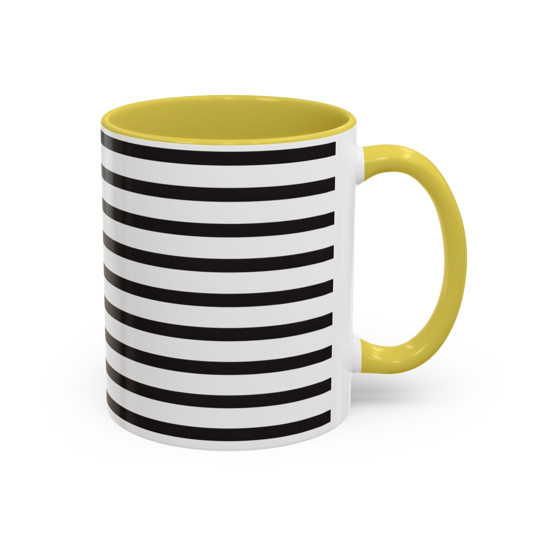 Rainy Day Stripes Mug | Yellow Coffee Cup