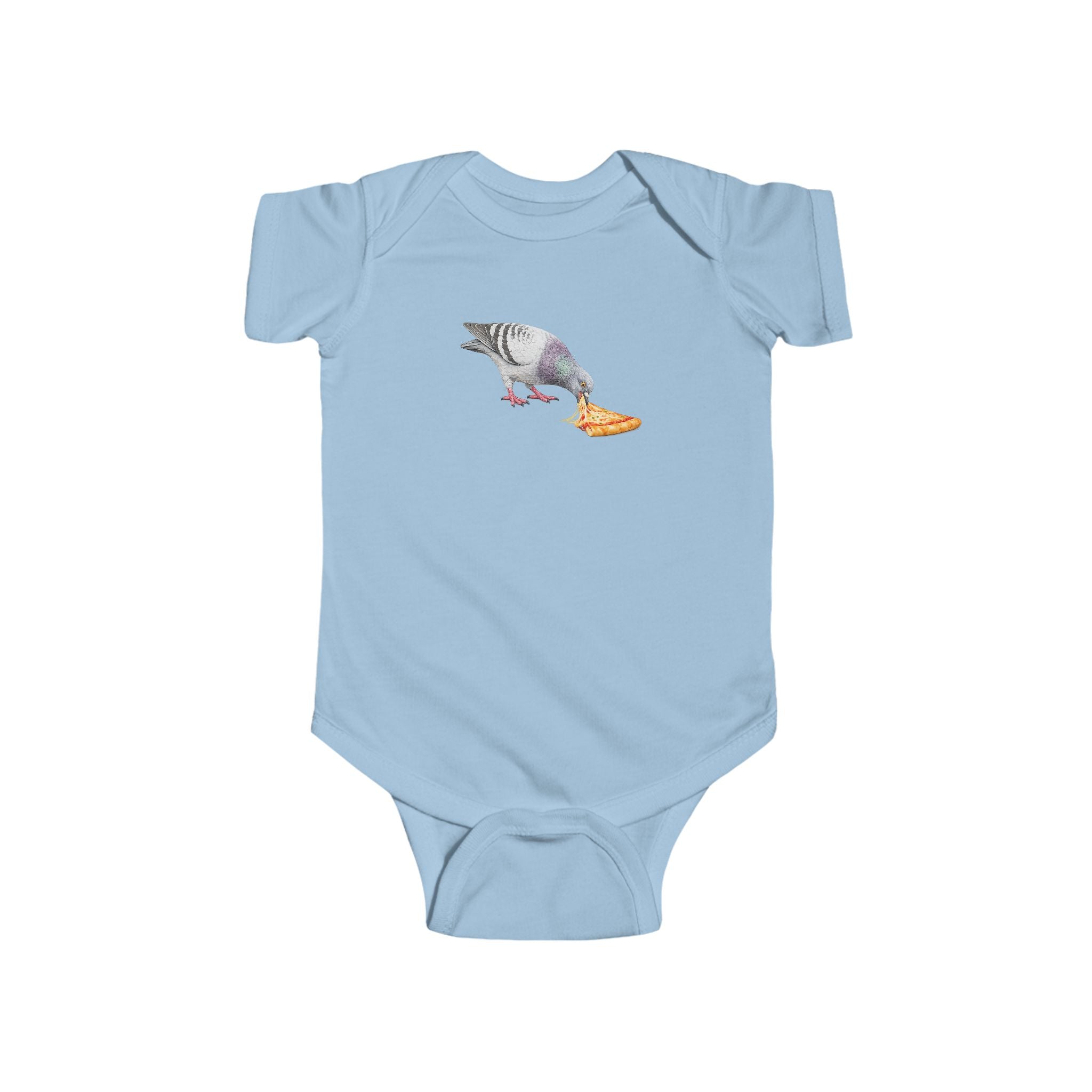 Customizable Little Italy NYC Pigeon Baby Onesie | New Yorker Reveal Infant Bodysuit