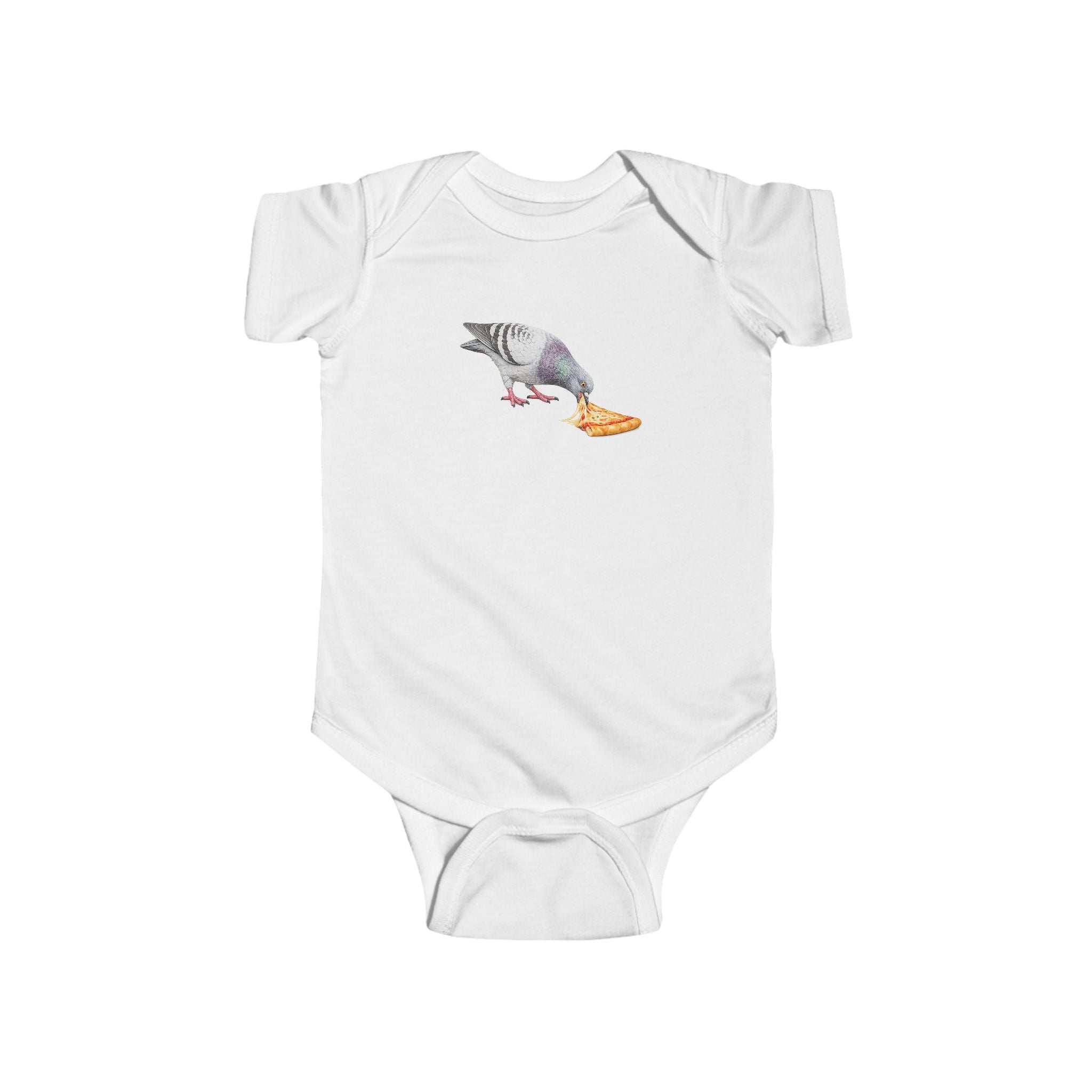 Customizable Little Italy NYC Pigeon Baby Onesie | New Yorker Reveal Infant Bodysuit