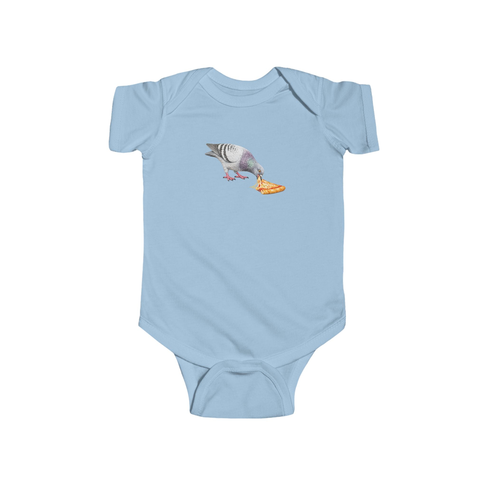 Customizable Little Italy NYC Pigeon Baby Onesie | New Yorker Reveal Infant Bodysuit